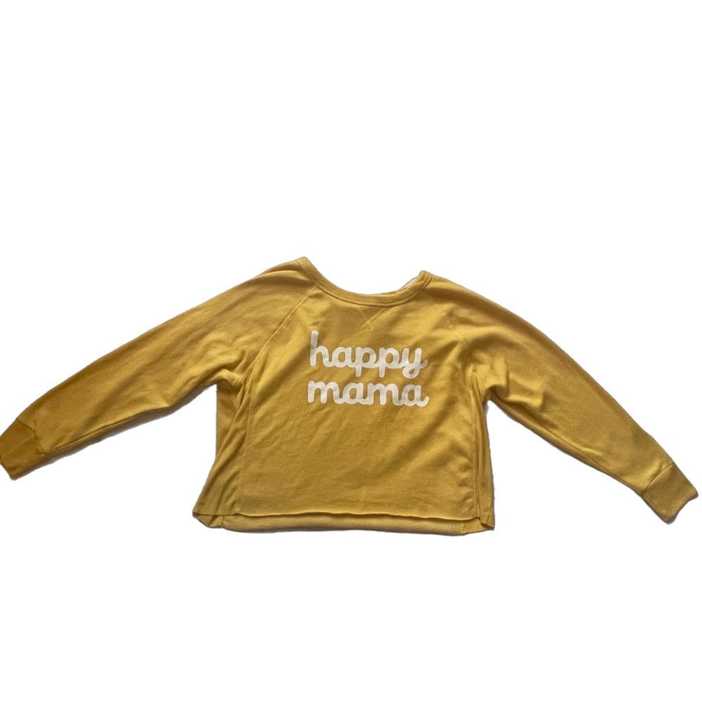 women’s XXL yellow crop sweater